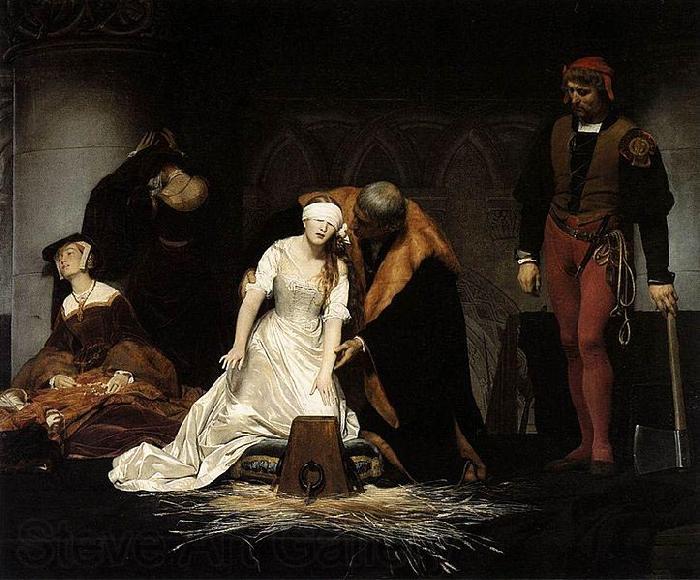 Paul Delaroche The Execution of Lady Jane Grey France oil painting art